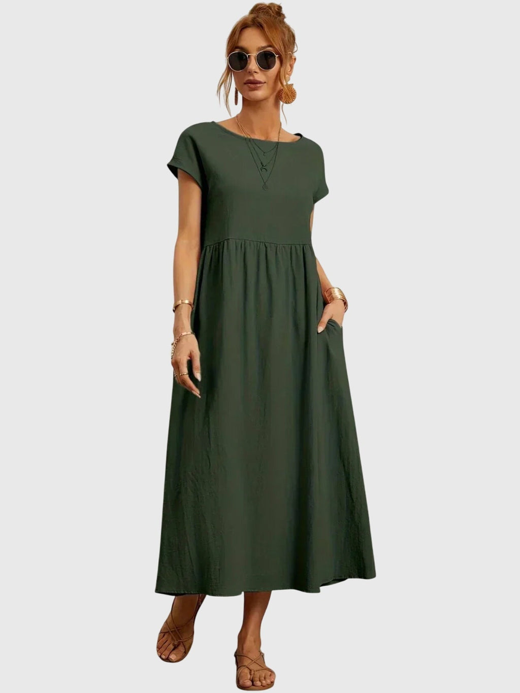 Giselle | luchtige casual midi jurk zomer