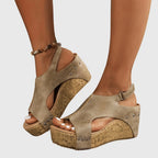 Lydia | Comfortabel sleehak sandalen plateau zomerschoenen dames