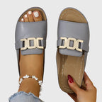 Kathryn | Elegant platte sandalen dames instap zomerschoenen