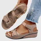 Crystal | Comfortabel verstelbare sandalen dames zomerschoenen