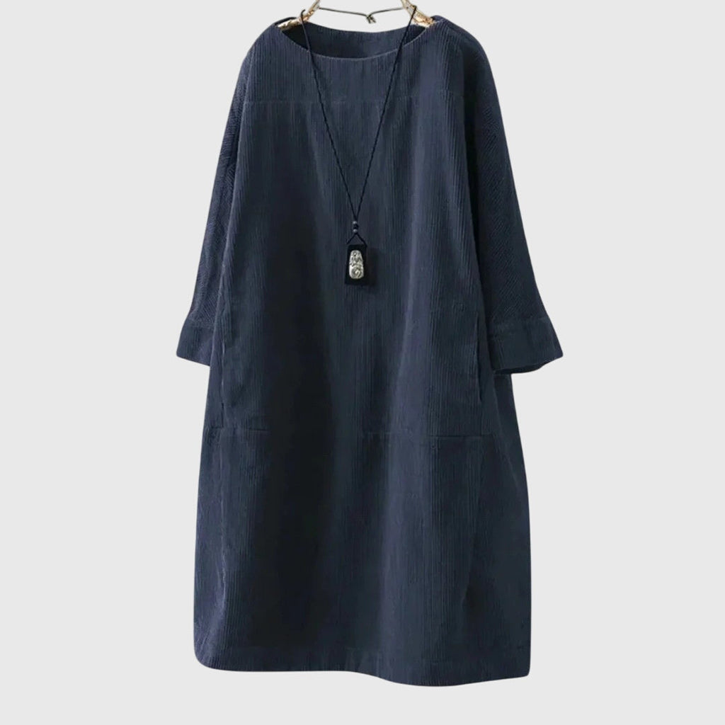 Grace | zachte losvallende midi jurk casual