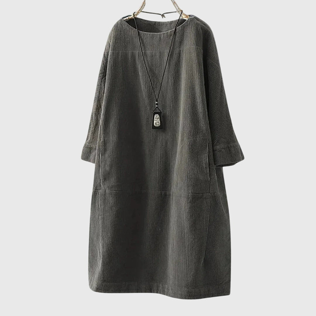 Grace | zachte losvallende midi jurk casual