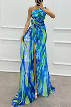 Isla | Kleurrijke maxi jurk elegant bruiloft