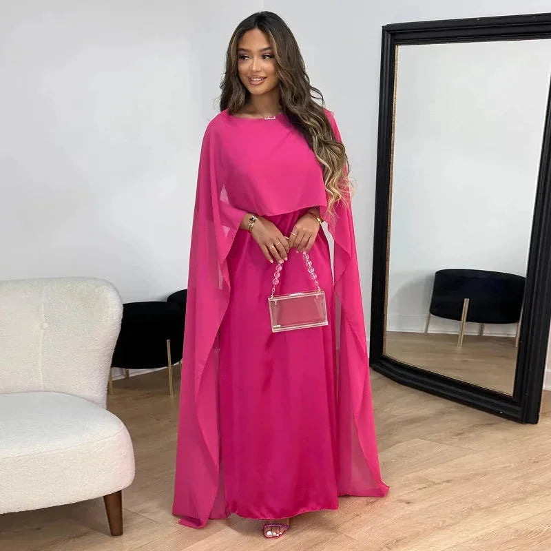 Caroline | Cape maxi jurk elegant bruiloft