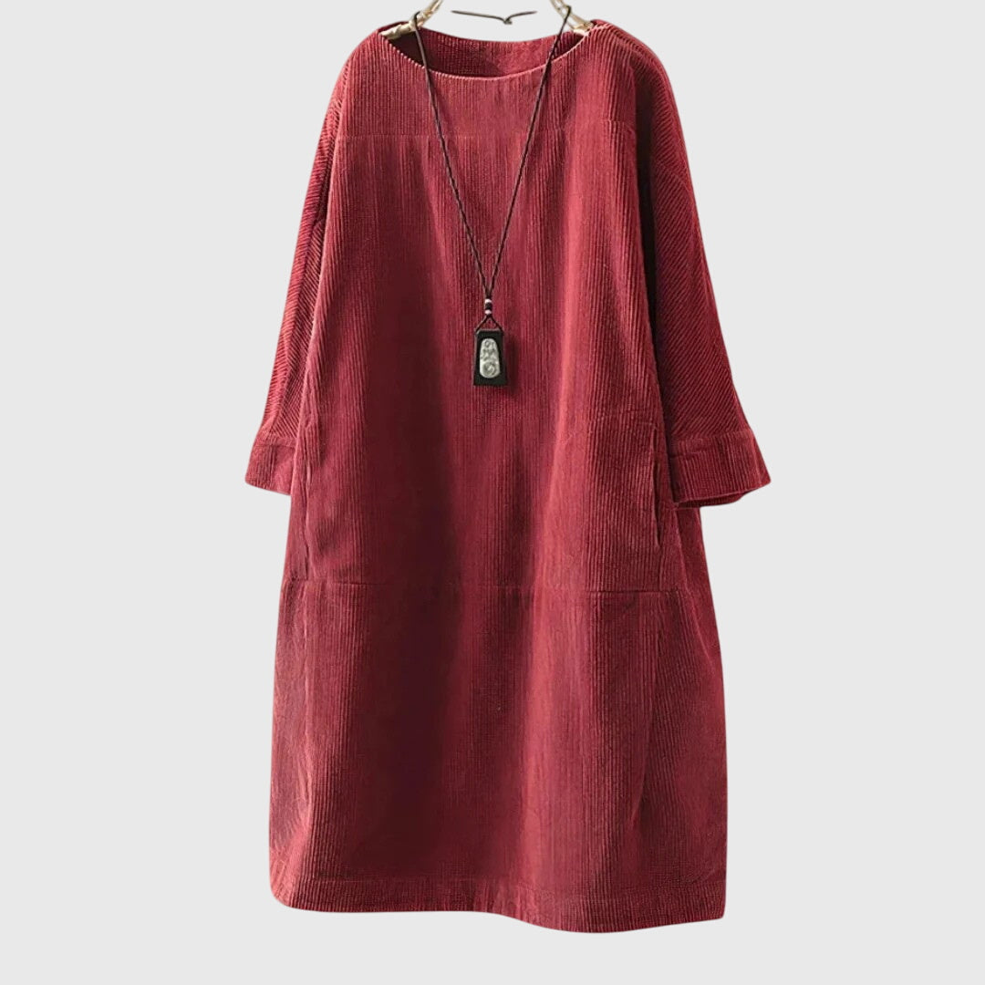 Grace | zachte losvallende midi jurk casual