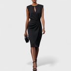 Kathy | Elegant getailleerde jurk bruiloft chic