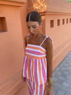 Madeleine | Luchtige vloeiende jurk elegant zomer bruiloft