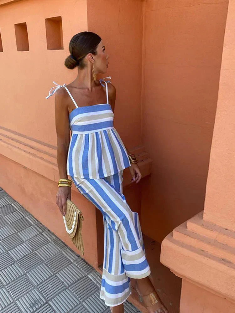 Madeleine | Luchtige vloeiende jurk elegant zomer bruiloft