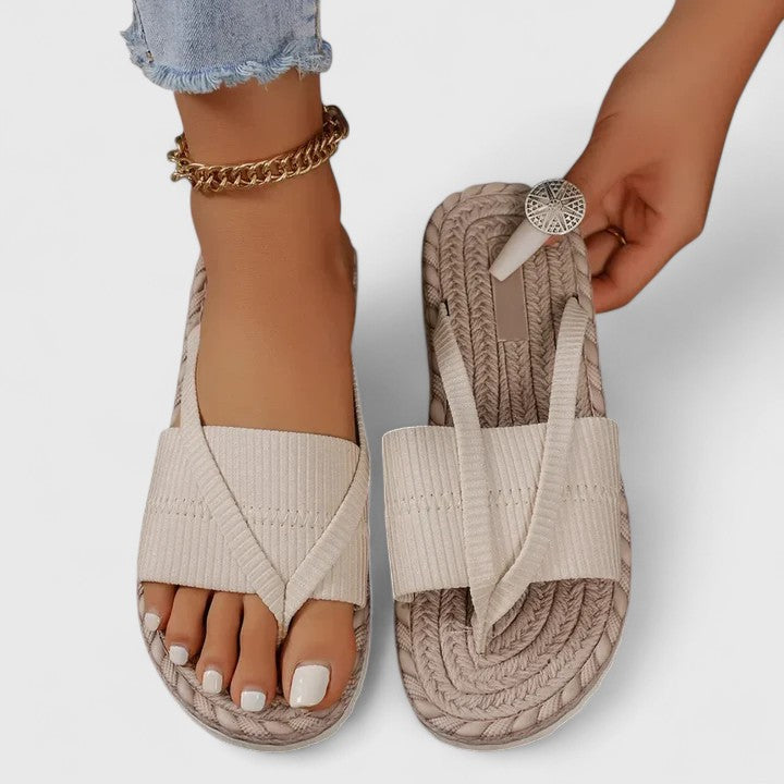 Gisandra | Comfortabel gevlochten sandalen espadrilles dames