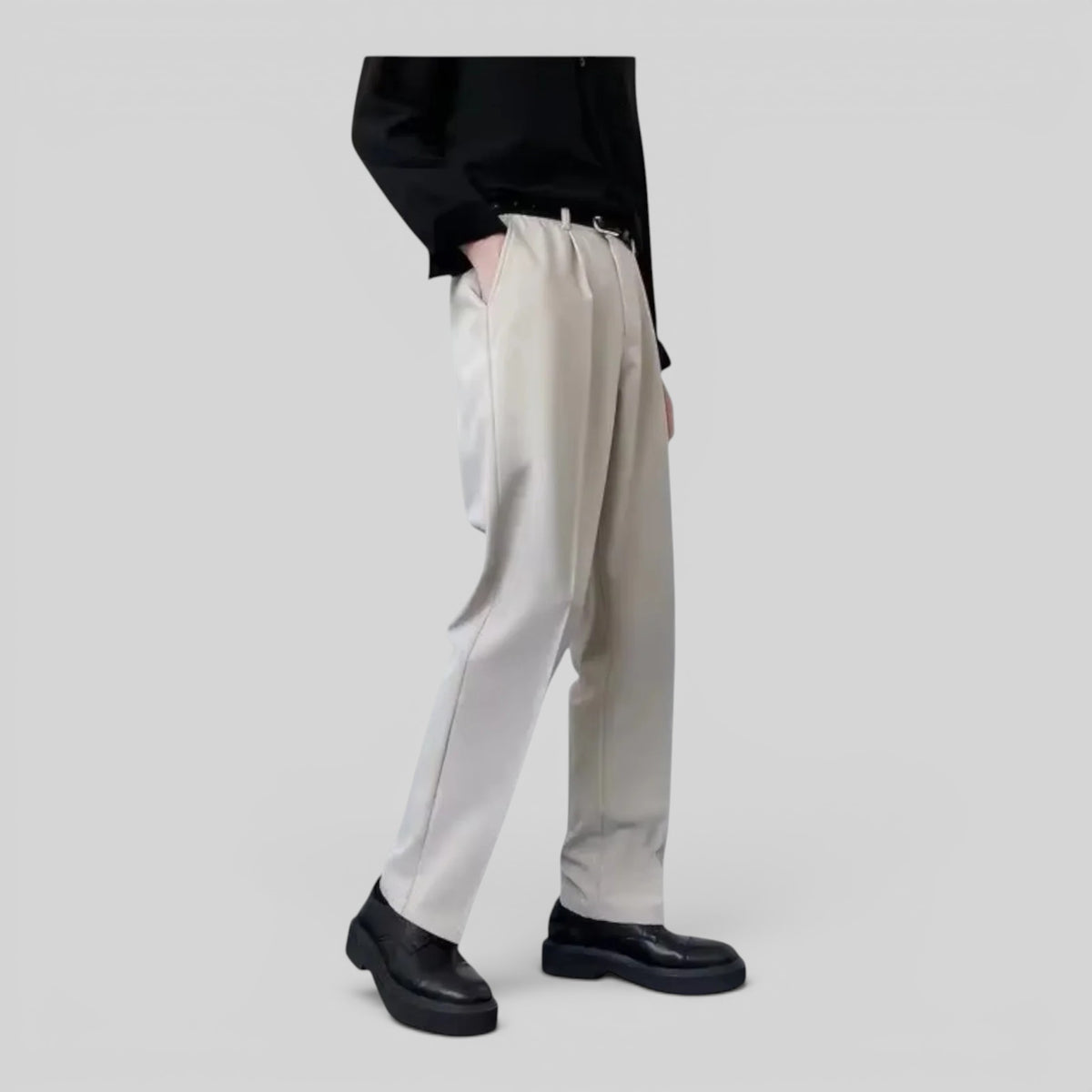 Loose-Fit Men’s Trousers with Straight Legs