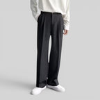 Loose-Fit Men’s Trousers with Straight Legs