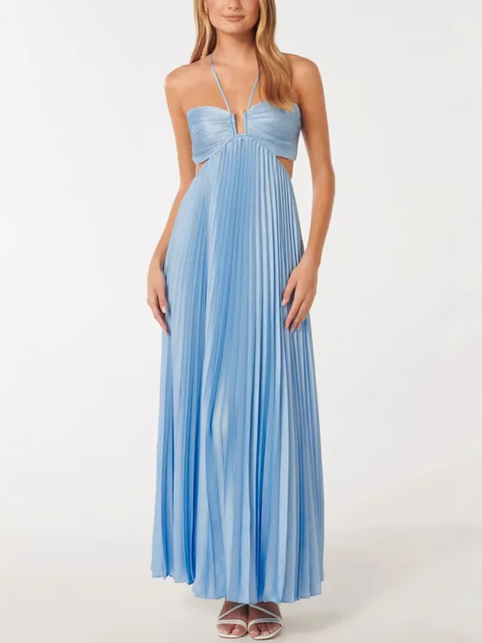 Orchid | Halter maxi jurk elegant zomers bruiloft