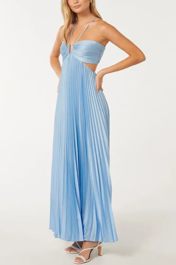 Orchid | Halter maxi jurk elegant zomers bruiloft
