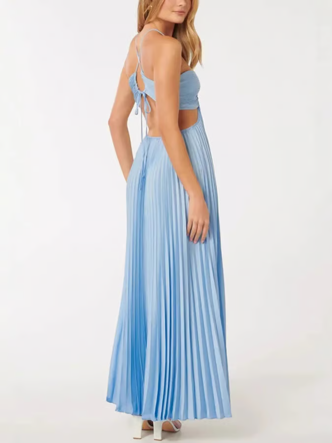 Orchid | Halter maxi jurk elegant zomers bruiloft