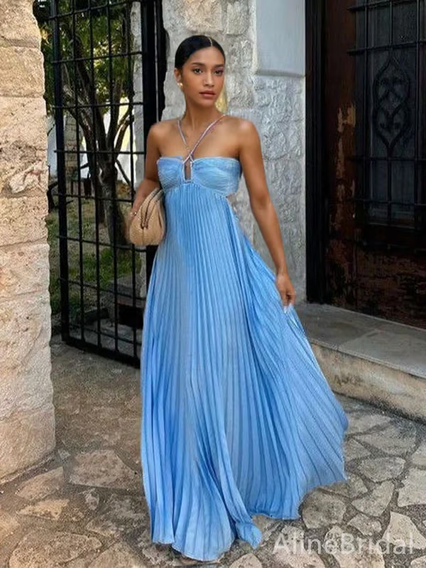 Orchid | Halter maxi jurk elegant zomers bruiloft