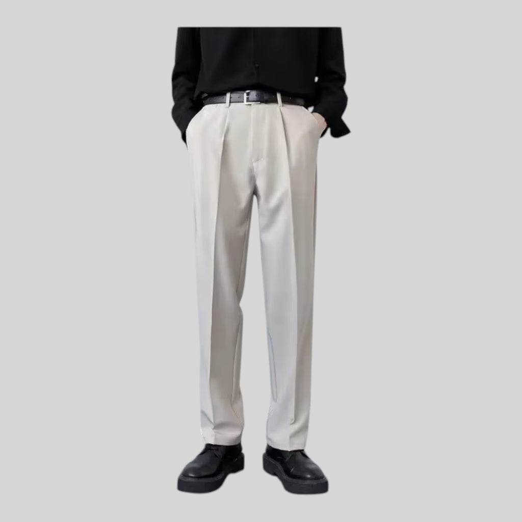 Loose-Fit Men’s Trousers with Straight Legs
