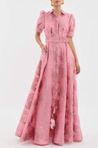 Bianca | Retro midi jurk hoge taille vintage elegant