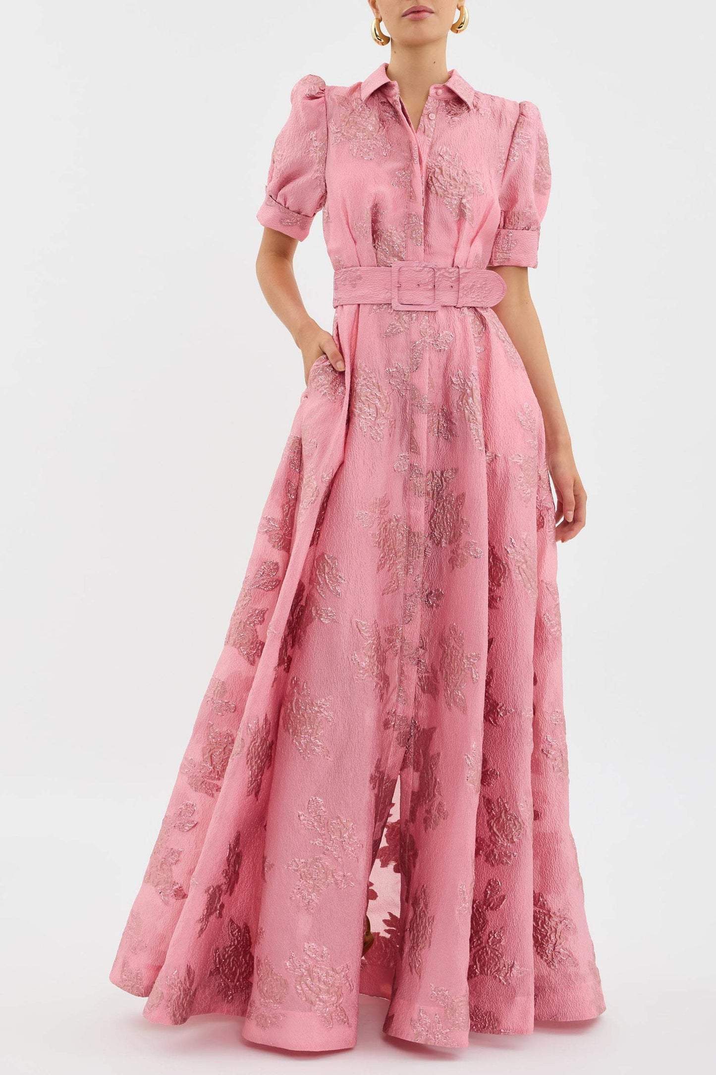 Bianca | Retro midi jurk hoge taille vintage elegant