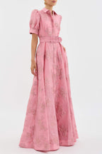 Bianca | Retro midi jurk hoge taille vintage elegant