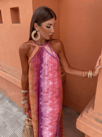Aster | Ombré zomerjurk elegant vloeiend
