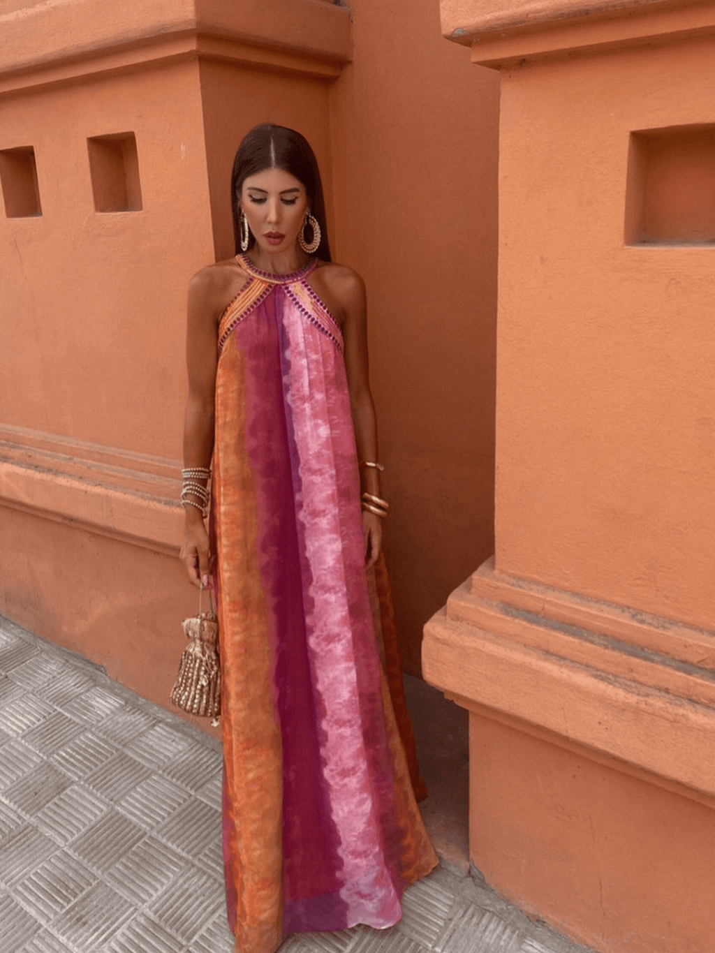 Aster | Ombré zomerjurk elegant vloeiend