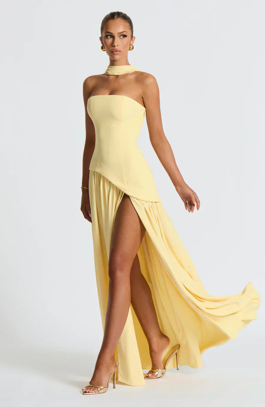 Julia | Asymmetrische maxi jurk modern bruiloft
