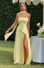 Julia | Asymmetrische maxi jurk modern bruiloft