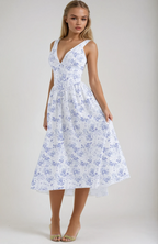 Edith | Luchtige bloemen zomerjurk elegant casual