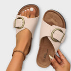 Janet | Chic platte sandalen minimal zomerschoenen dames